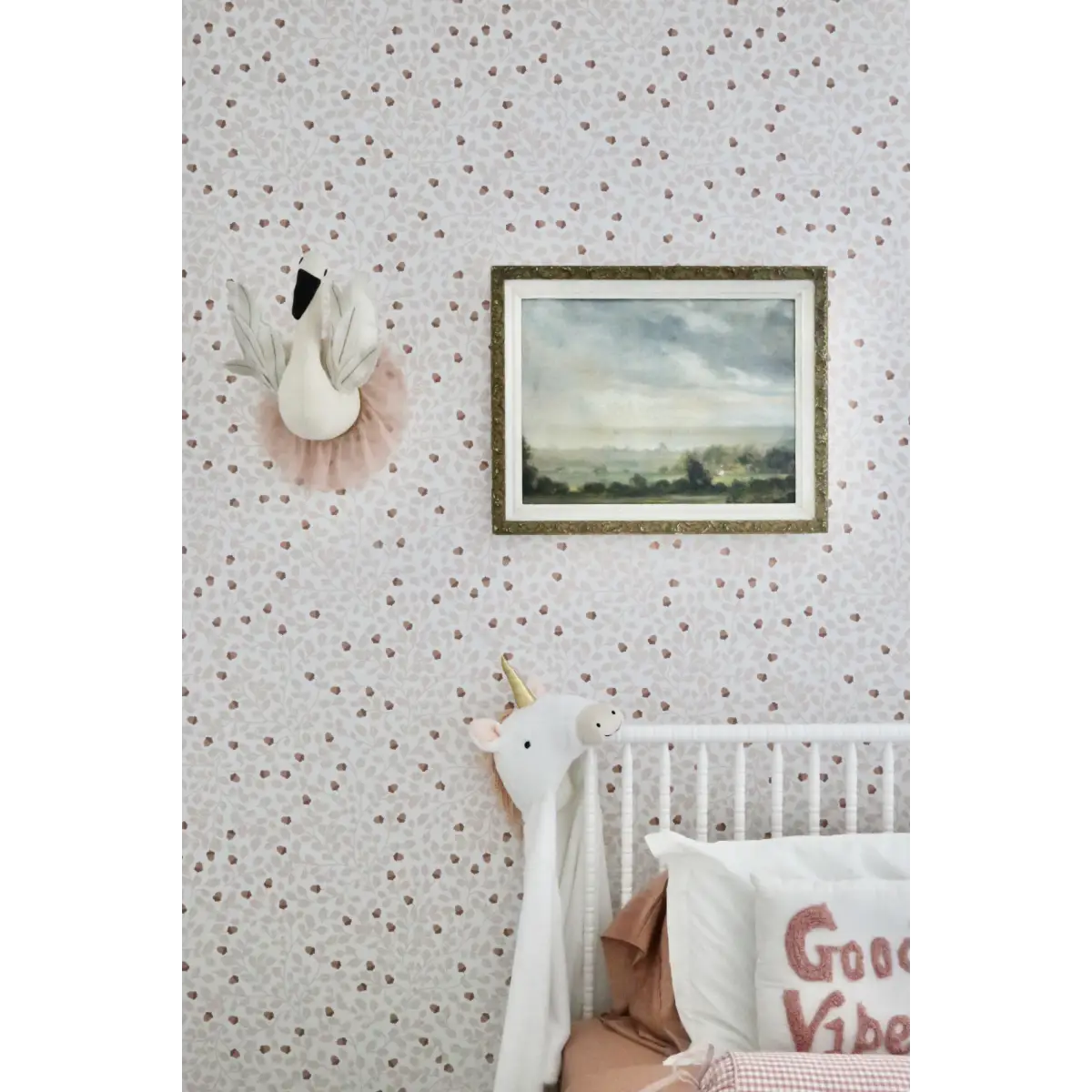 Autumn Wallpaper - Oak Leaves and Acorns - by Micush - Loomwell Home Goods
