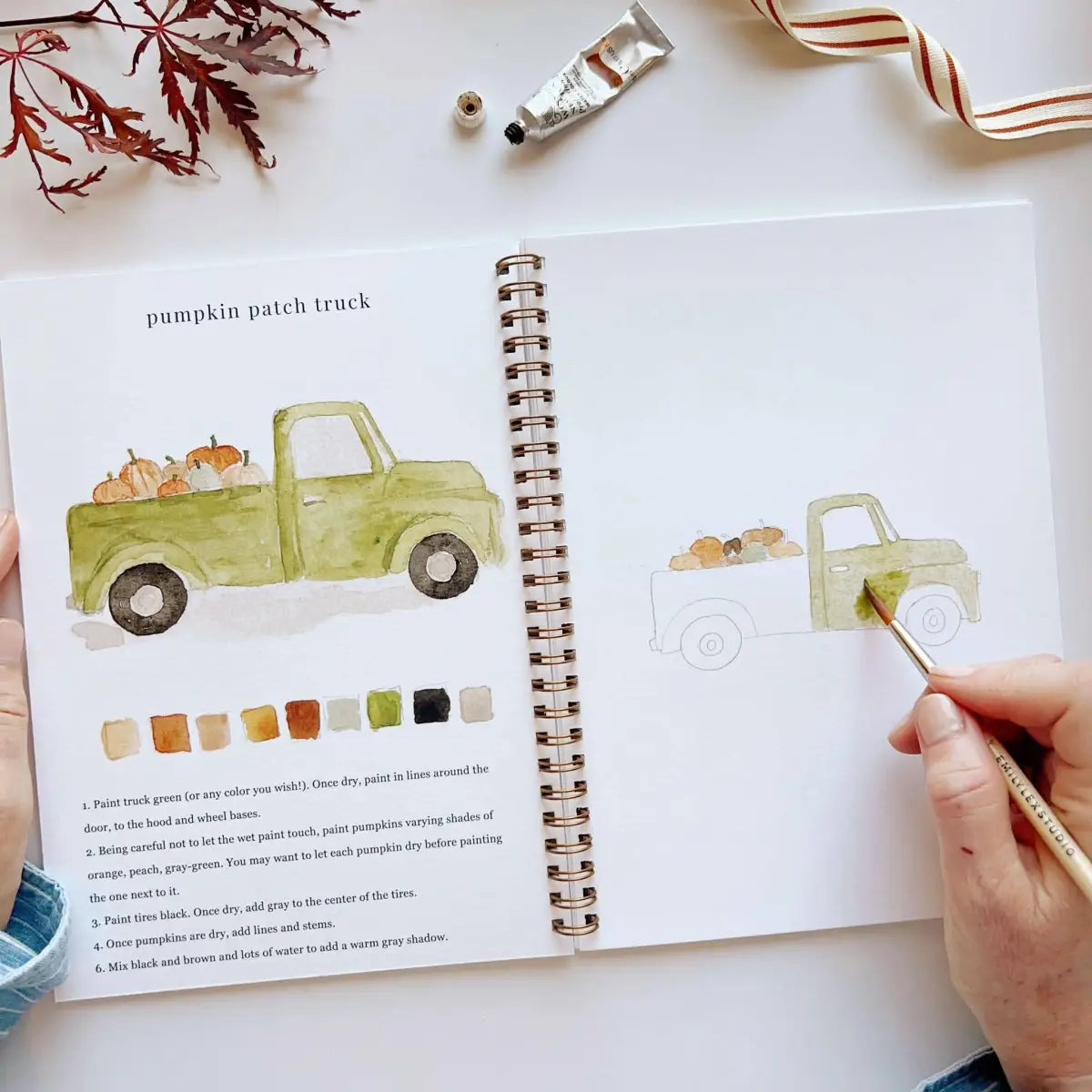 Watercolor Workbook - Autumn - emily lex studio