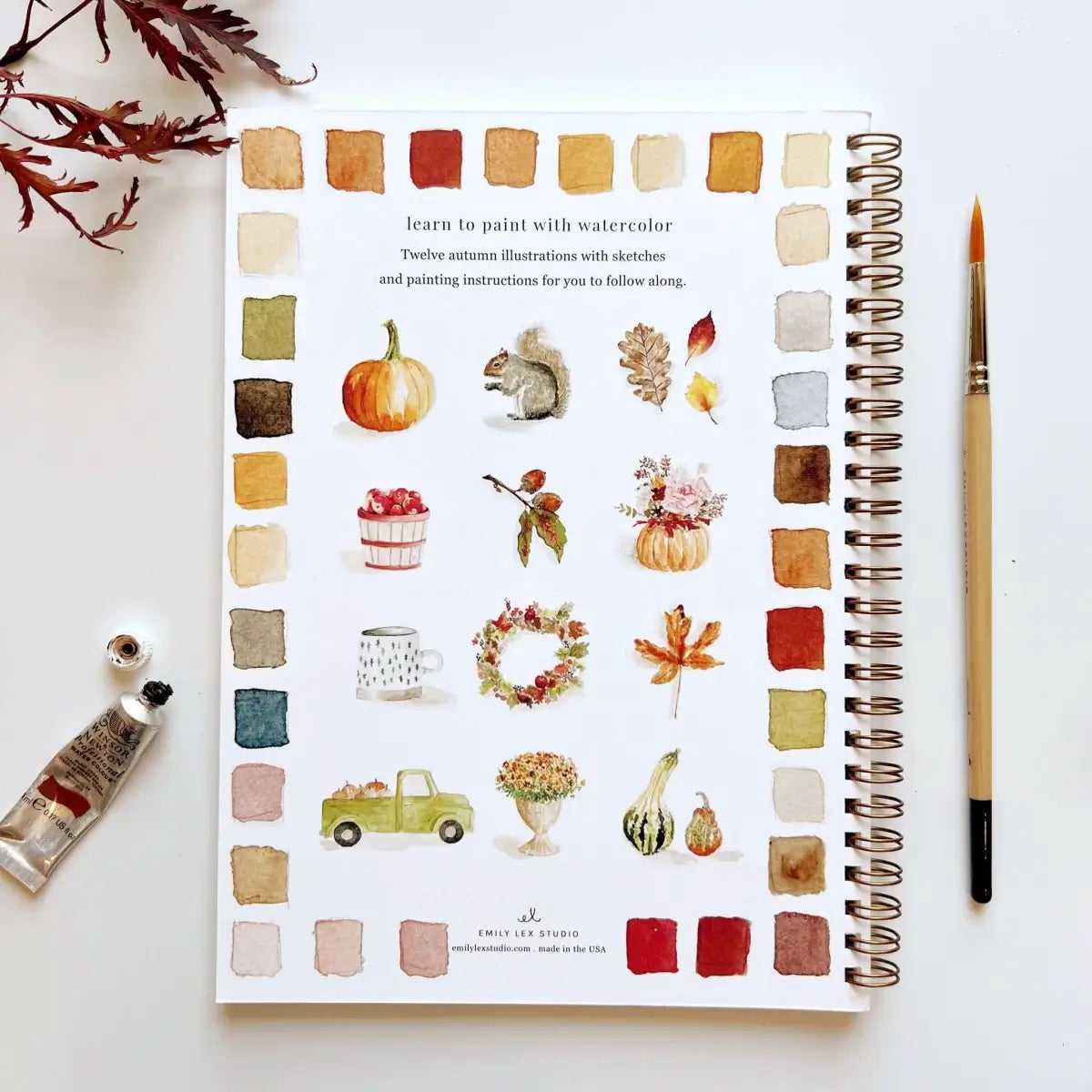Watercolor Workbook - Autumn - emily lex studio