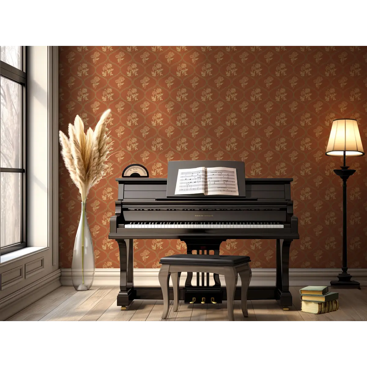 Avenly Wallpaper - Curvy Flowers - by Yorkville Studio - Loomwell Home Goods