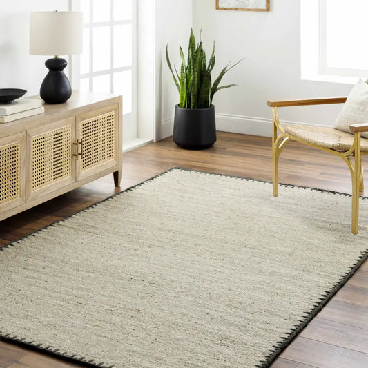 Ayumu Beige Hand Woven Wool Area Rug - Boutique Rugs