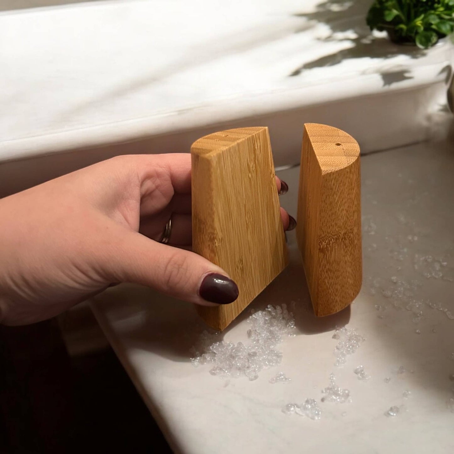 Bamboo Salt & Pepper Shaker Set