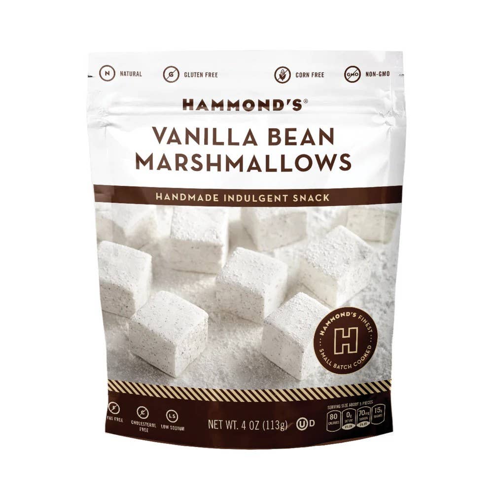 Marshmallows - Vanilla Bean - Handmade All-Natural - Hammond’s Candies