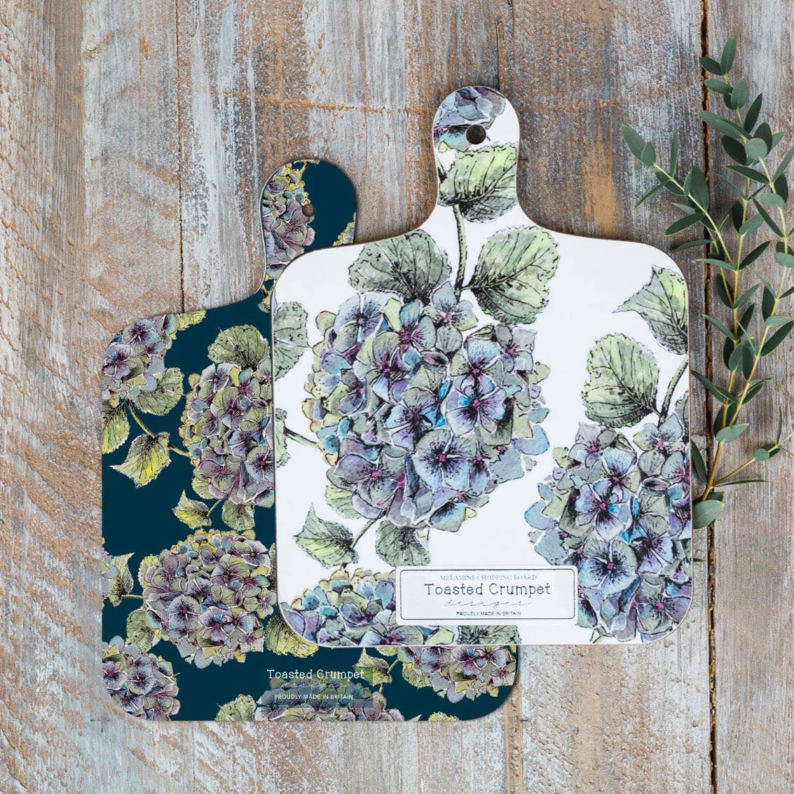 Mini Cutting Board - Hydrangea - Toasted Crumpet