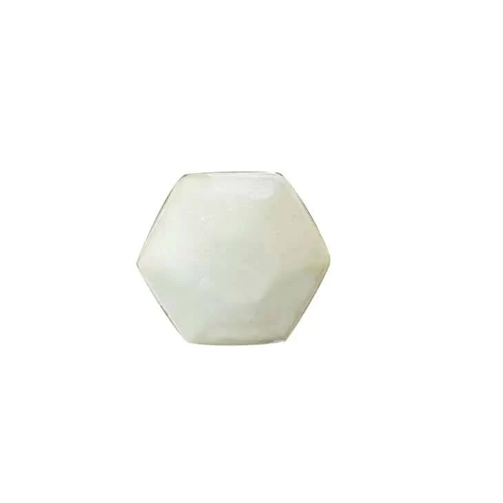 White Marble Hexagon Cabinet Knob