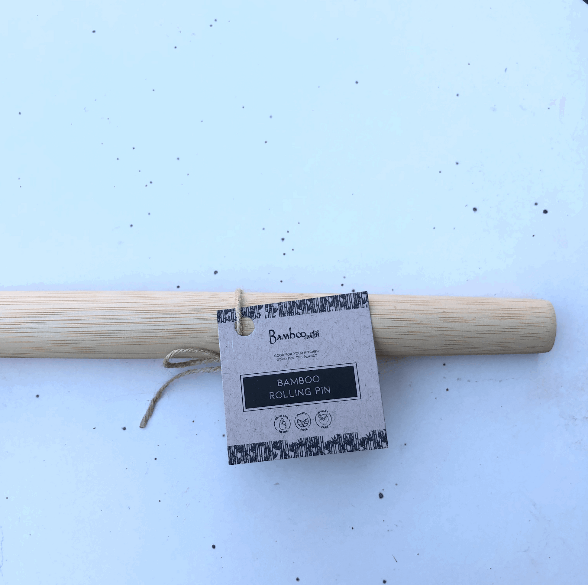 13’’ Bamboo Rolling Pin - Bamboo Switch