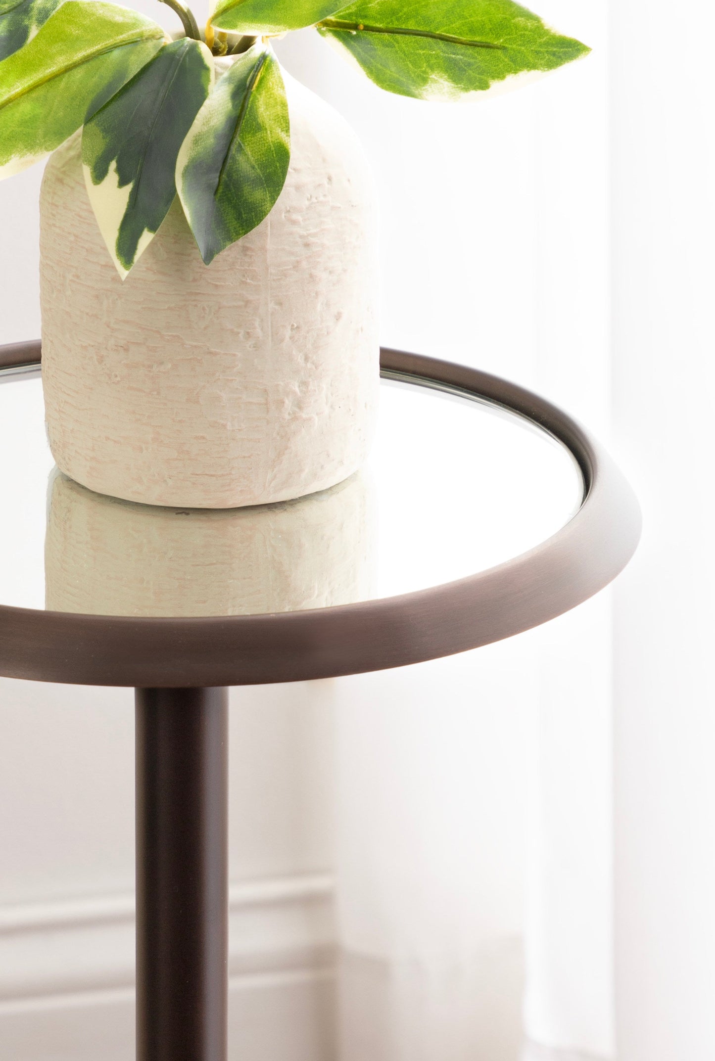 Sanzo Metal Cocktail Table or Plant Stand