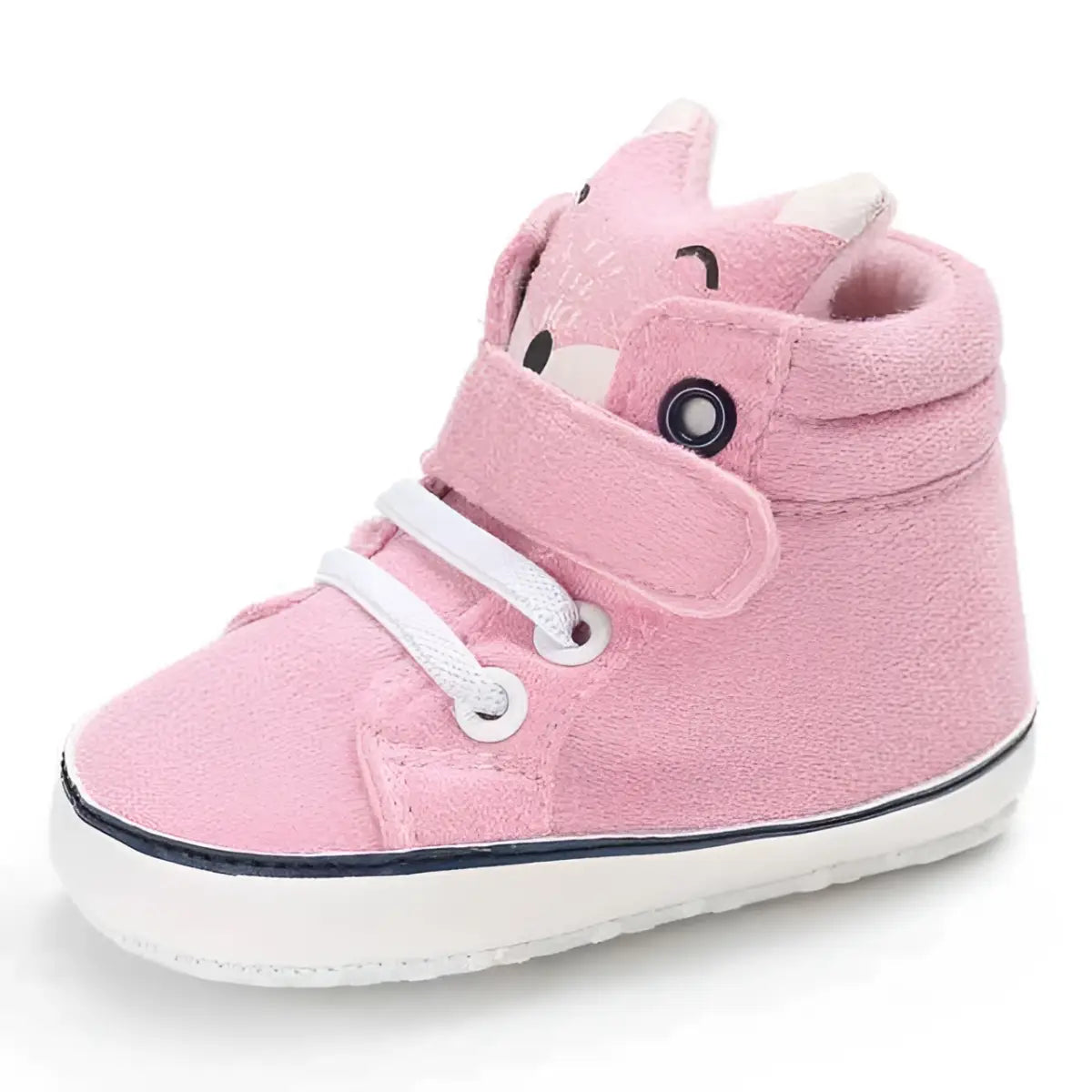 Baby Animal First Walkers - Pink Fox - 0-6 Months - Grookz Shoes