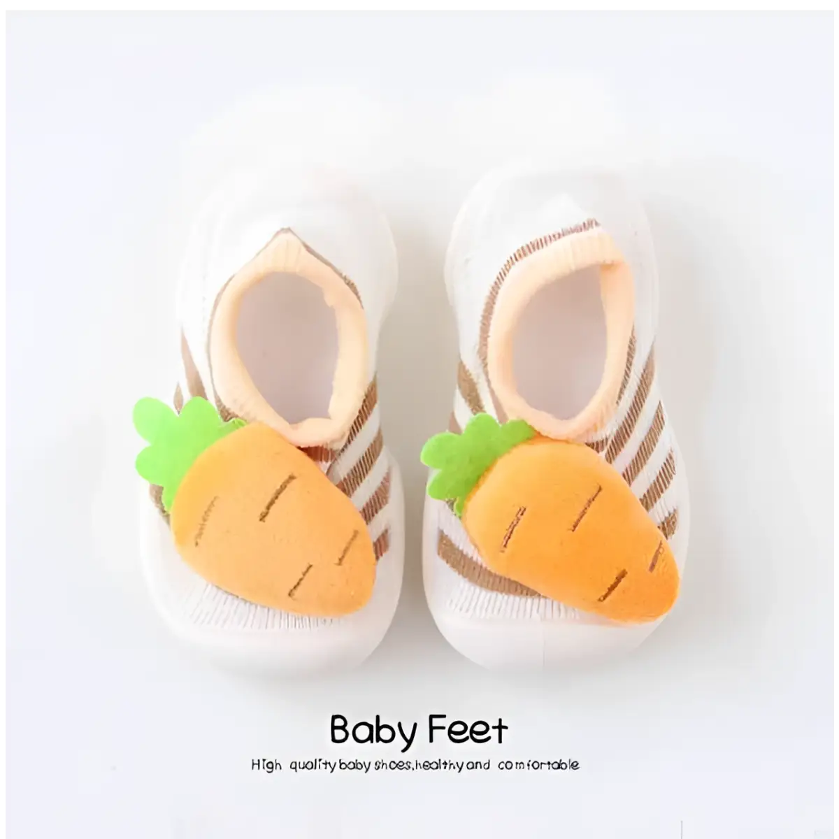 Baby Doll Sock Shoes - Baby Carrot - 0-6 Months - Grookz Shoes
