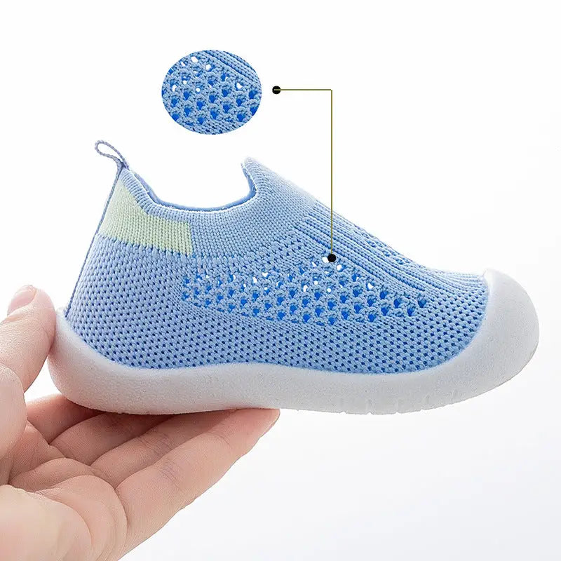 Baby First Walkers - Blue - Grookz Shoes