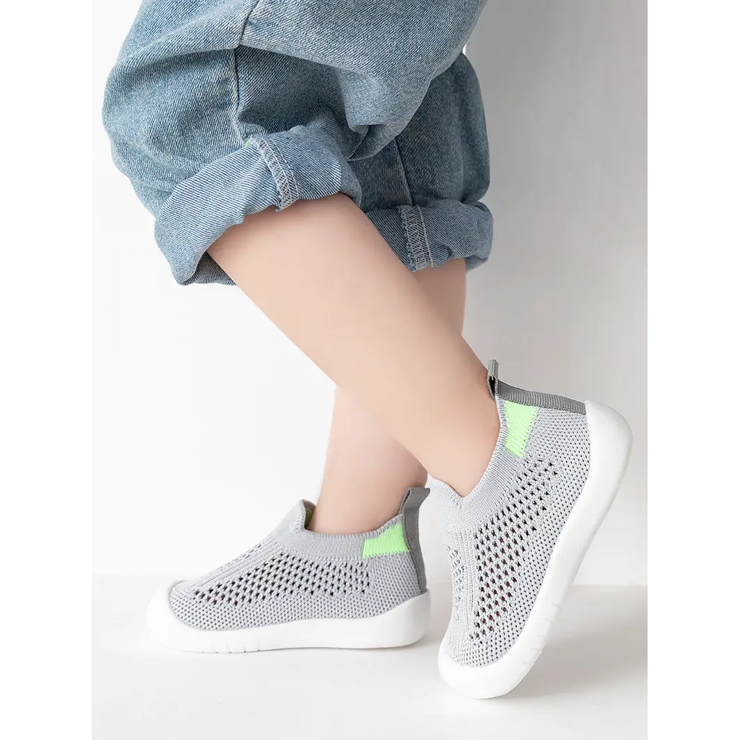 Baby First Walkers - Gray - Grookz Shoes