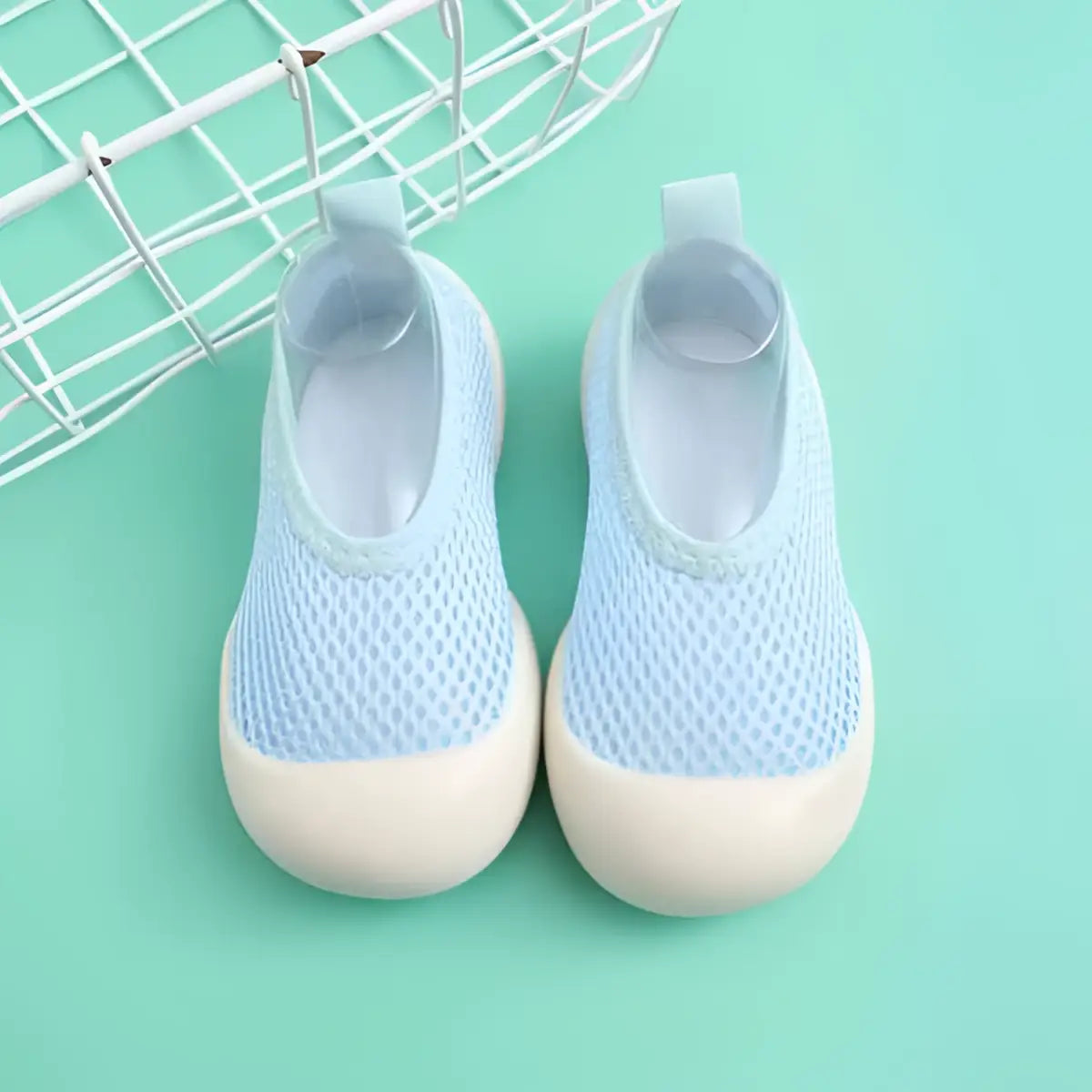Baby First Walkers - Light Blue - 0-6 Months - Grookz Shoes