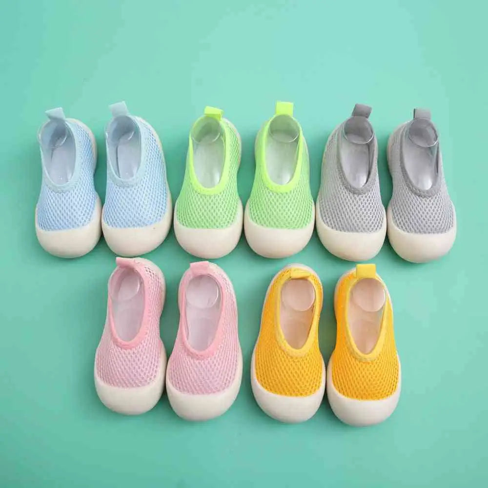 Baby First Walkers - Light Gray - Grookz Shoes