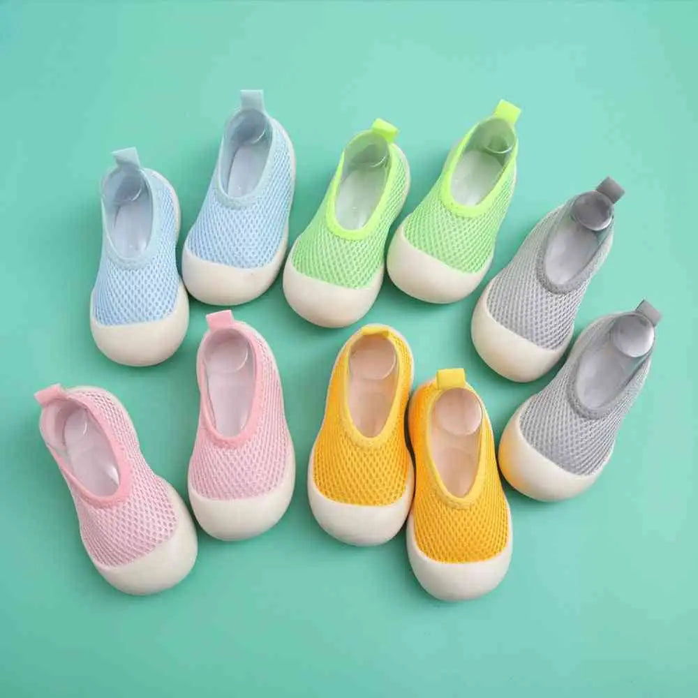 Baby First Walkers - Light Gray - Grookz Shoes