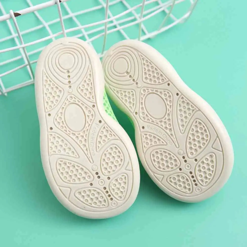 Baby First Walkers - Light Green - Grookz Shoes