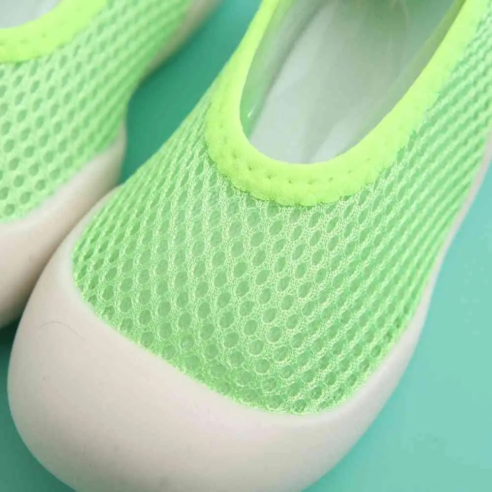 Baby First Walkers - Light Green - Grookz Shoes