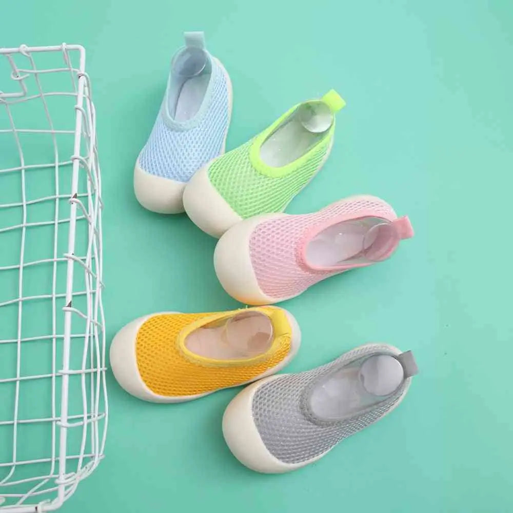 Baby First Walkers - Light Yellow - Grookz Shoes