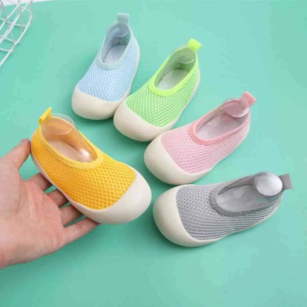 Baby First Walkers - Light Yellow - Grookz Shoes