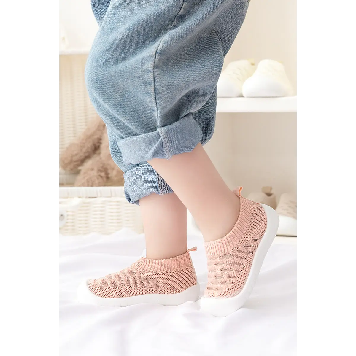 Baby First Walkers - Pink - Grookz Shoes