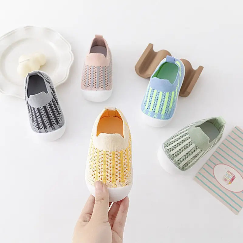 Baby First Walkers - Yellow Mix - Grookz Shoes