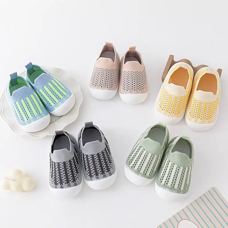 Baby First Walkers - Yellow Mix - Grookz Shoes