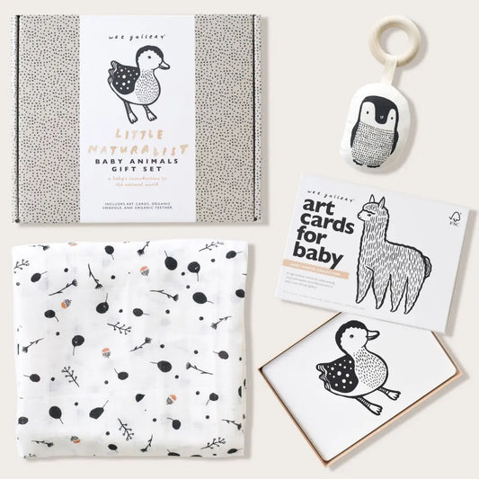 Baby Gift Set - Baby Animals - Newborn Toy - Wee Gallery