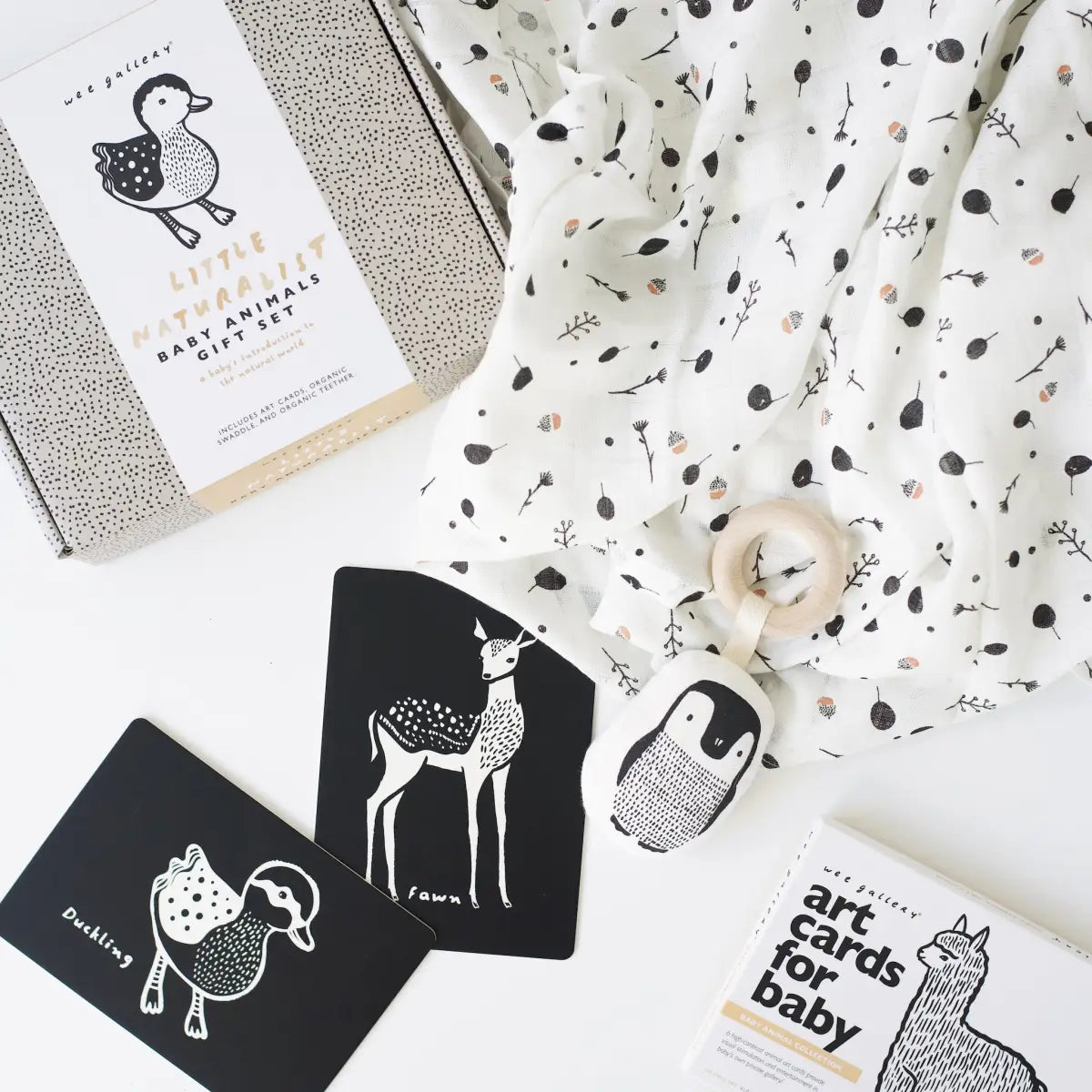 Baby Gift Set - Baby Animals - Newborn Toy - Wee Gallery