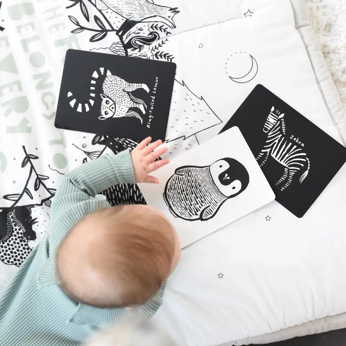 Baby Gift Set - Black + White - Newborn Toy - Wee Gallery