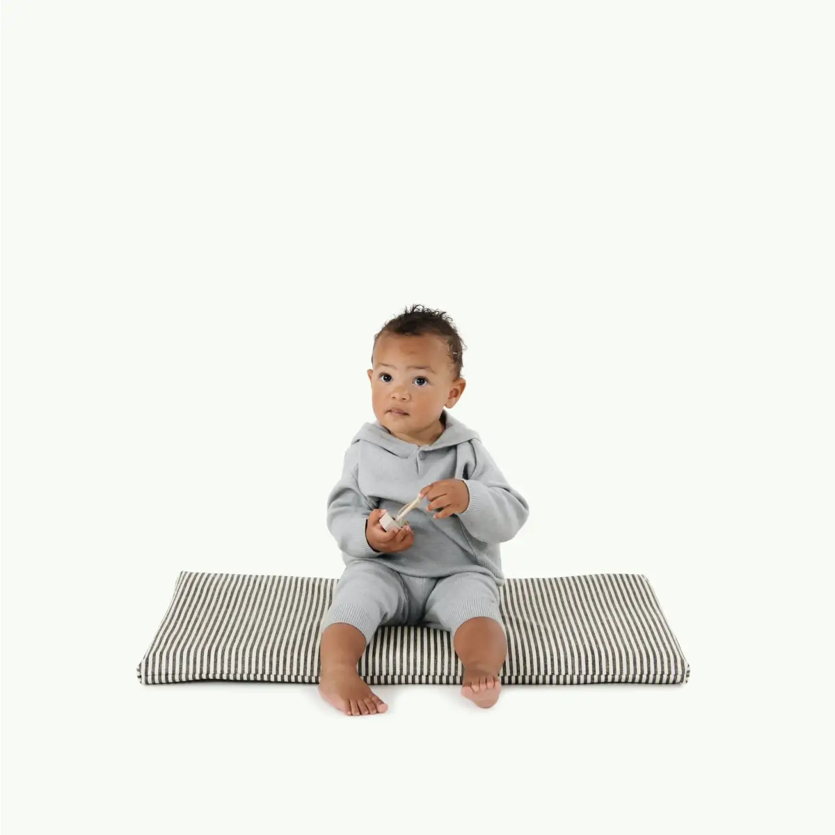 Baby Padded Changing Mat - Stone Stripe - Gathre