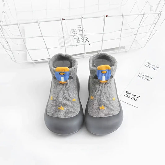 Baby Pattern Sock Shoes - Bull - 0-6 Months - Grookz Shoes