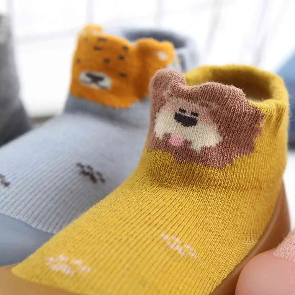 Baby Pattern Sock Shoes - Lion - Grookz Shoes