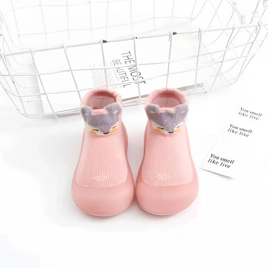 Baby Pattern Sock Shoes - Mouse - 0-6 Months - Grookz Shoes