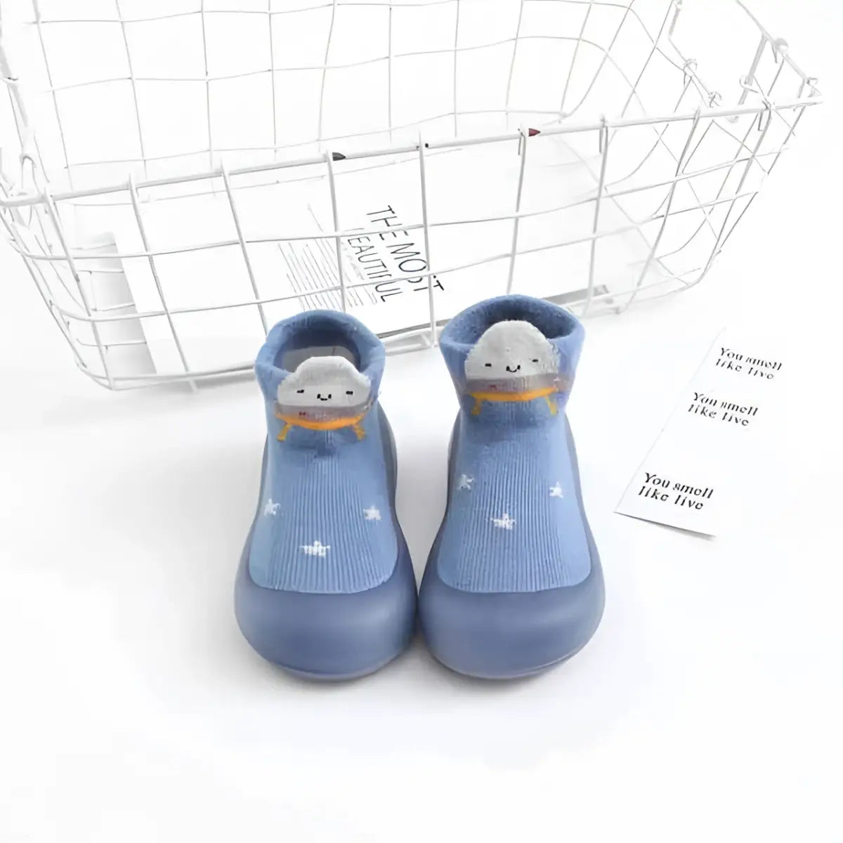 Baby Pattern Sock Shoes - UFO Alien - 0-6 Months - Grookz Shoes