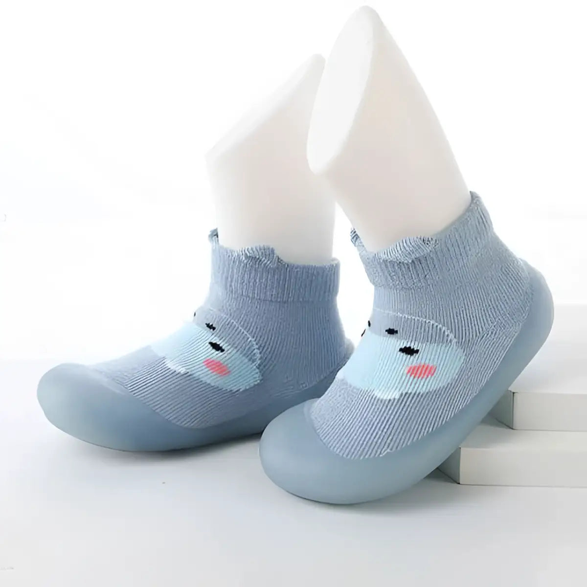 Baby Pet Sock Shoes - Monster Blue - 0-6 Months - Grookz Shoes