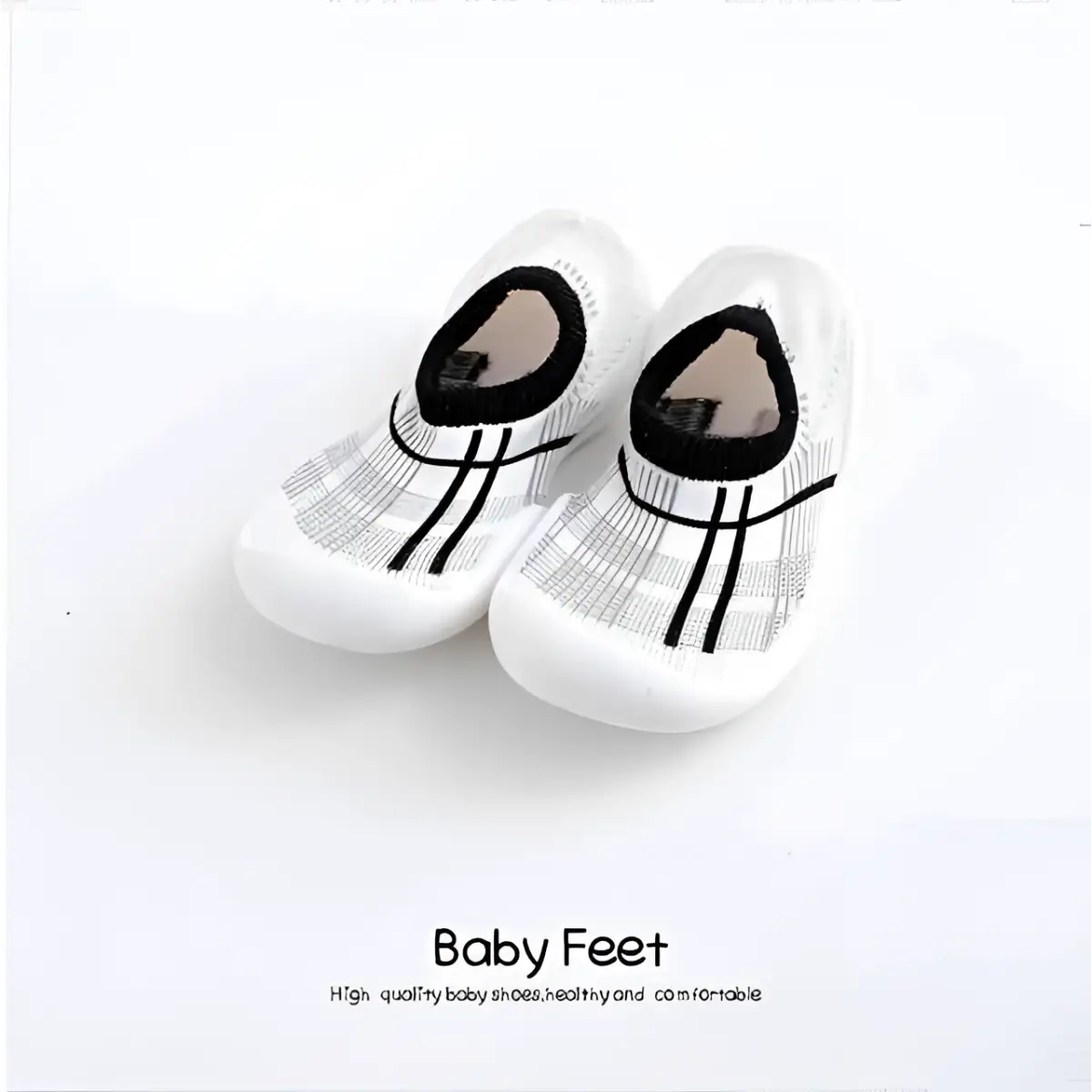 Baby Sock Shoes - Modern Gray - 0-6 Months - Grookz Shoes