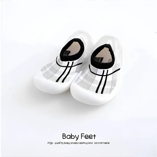 Baby Sock Shoes - Modern Gray - 0-6 Months - Grookz Shoes