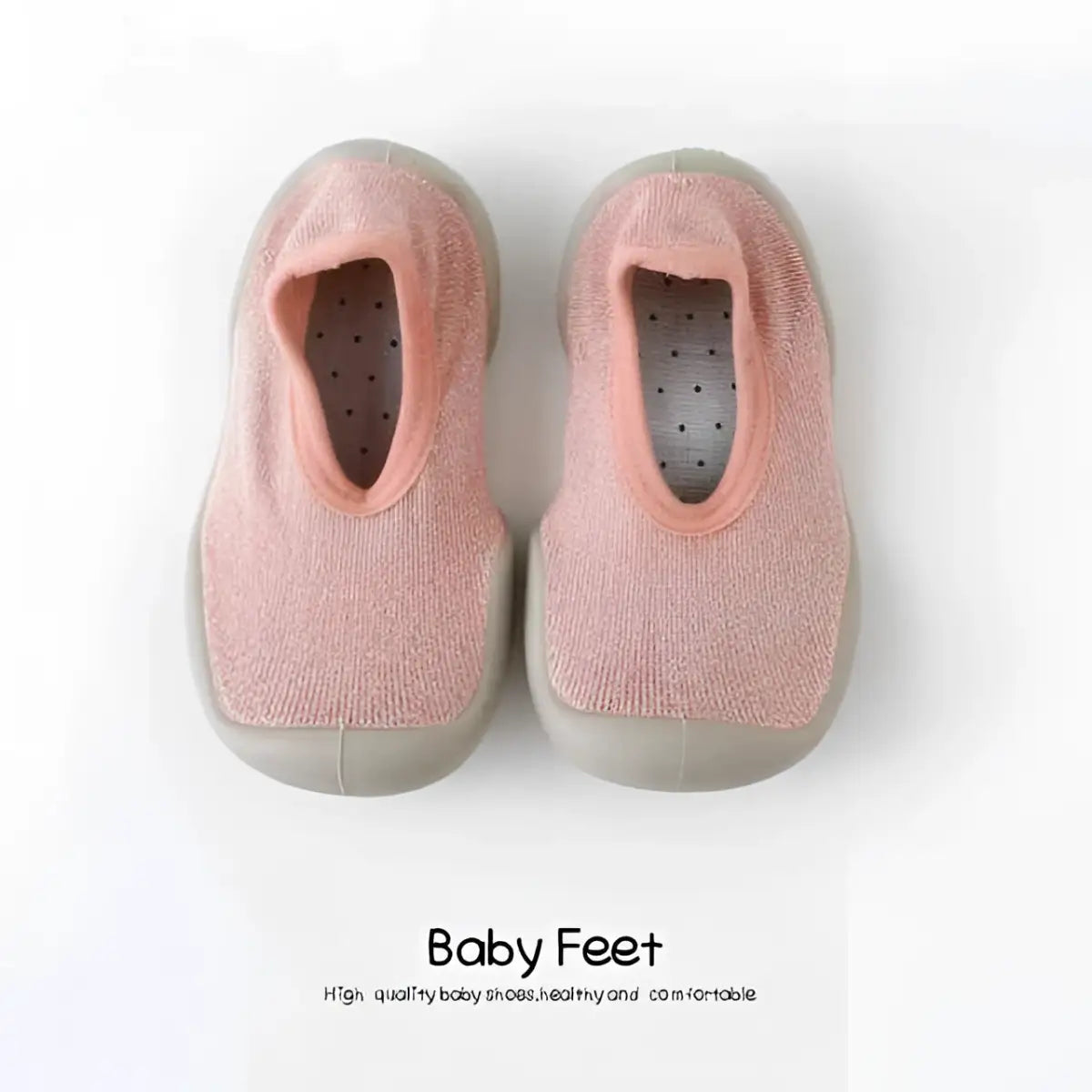 Baby Sock Shoes - Pink - 0-6 Months - Grookz Shoes