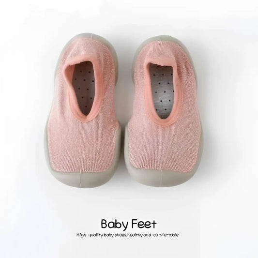 Baby Sock Shoes - Pink - 0-6 Months - Grookz Shoes