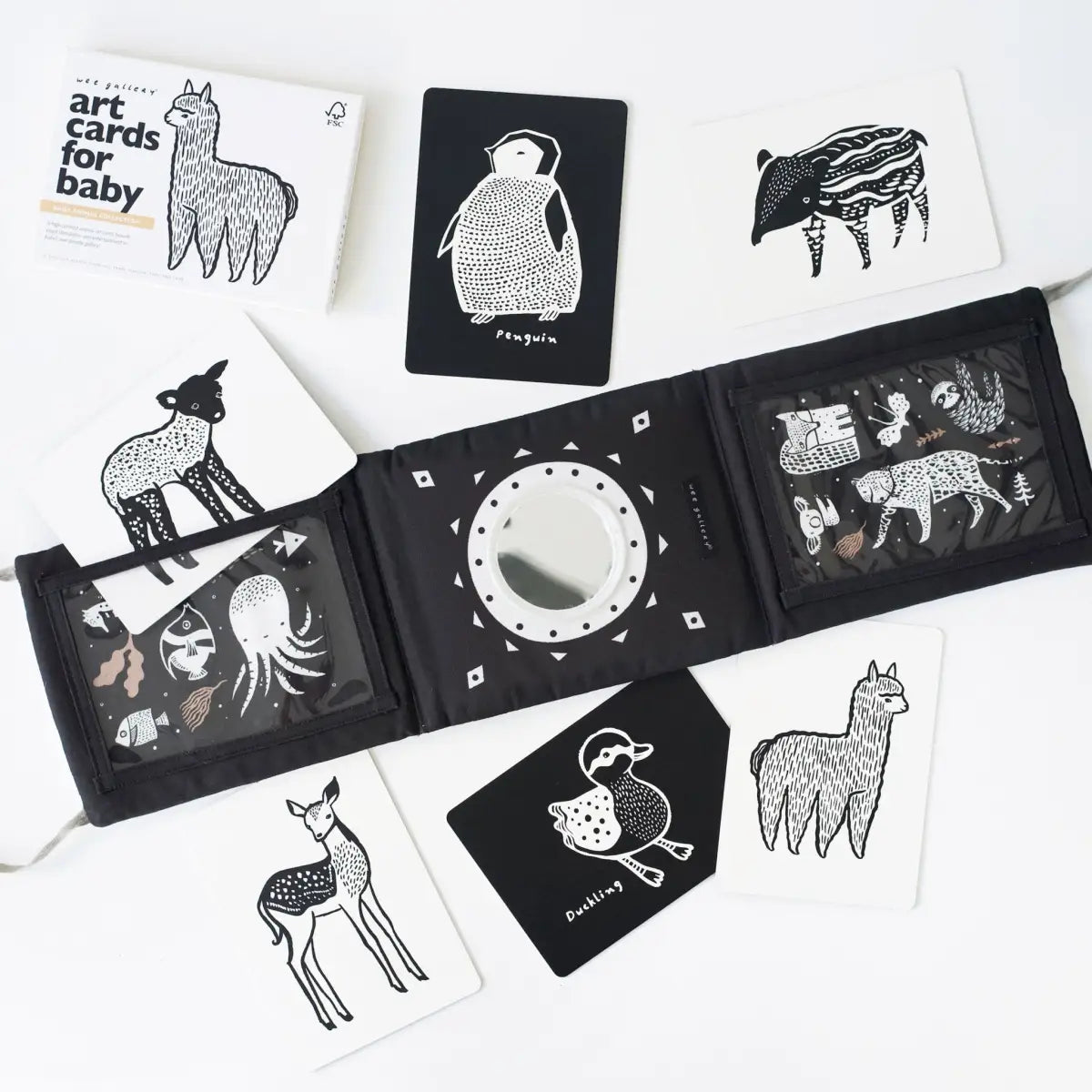 Baby Tummy Time Gallery with Mirror Bundle - Wee Gallery