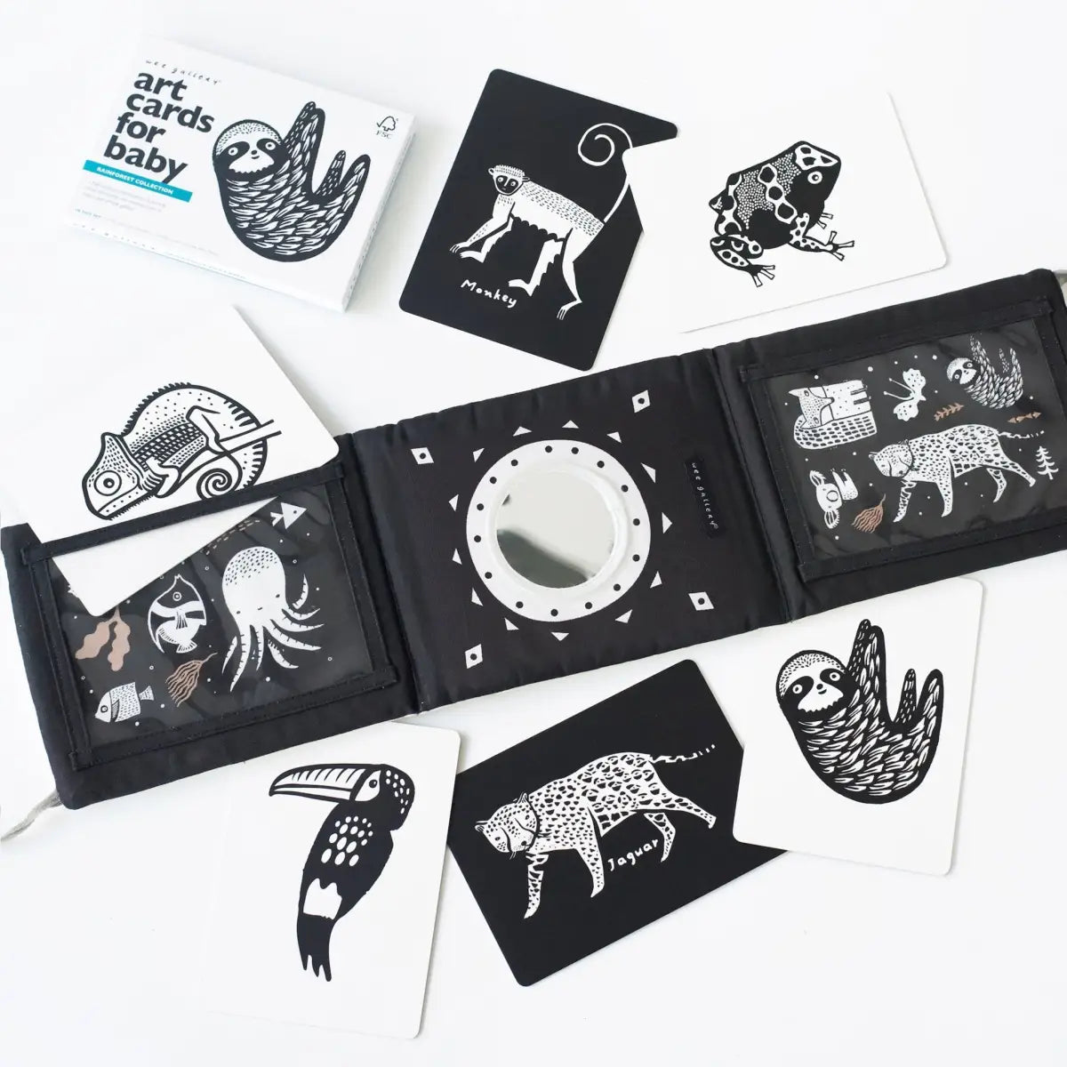 Baby Tummy Time Gallery with Mirror Bundle - Wee Gallery