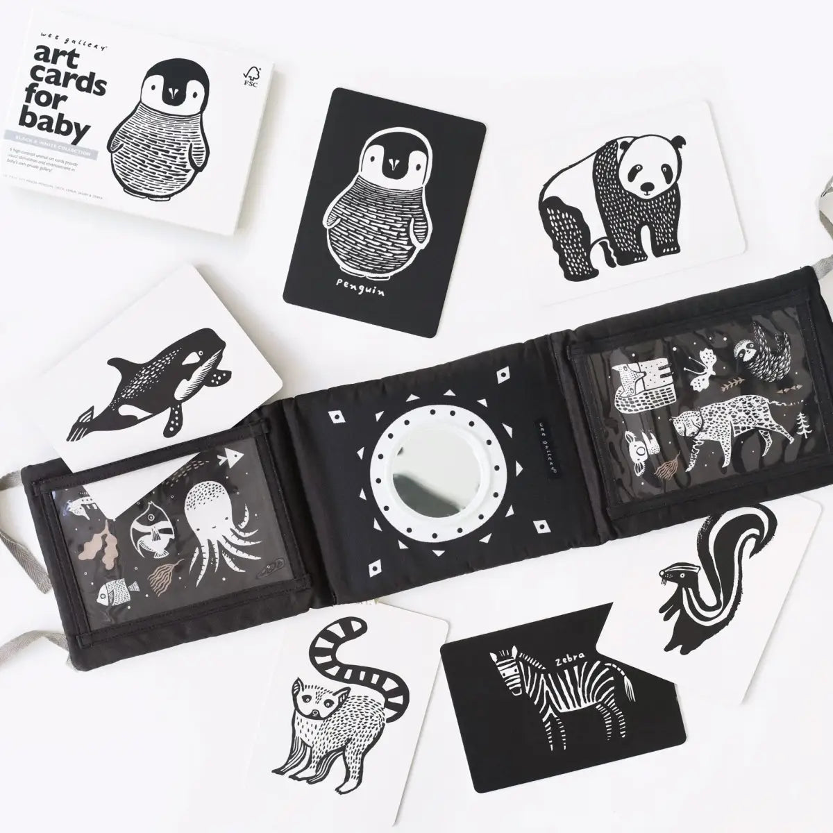 Baby Tummy Time Gallery with Mirror Bundle - Wee Gallery