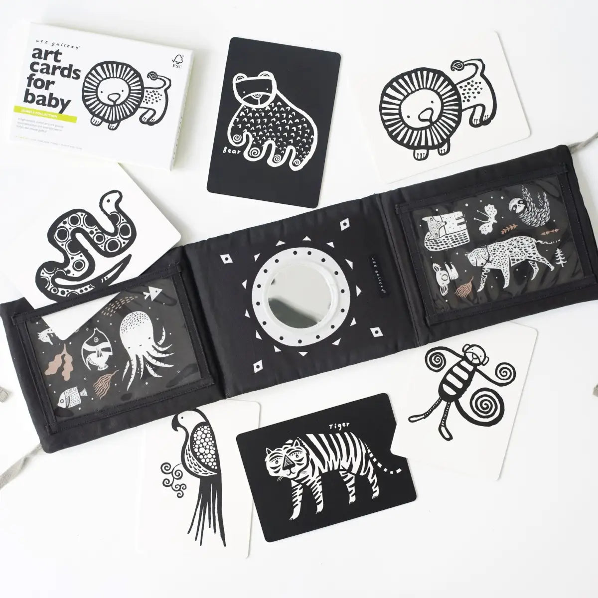 Baby Tummy Time Gallery with Mirror Bundle - Wee Gallery