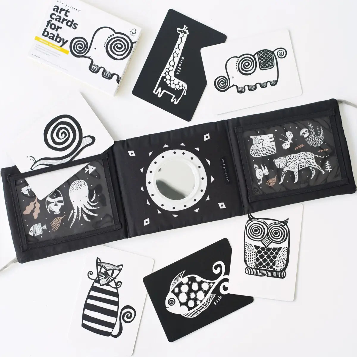 Baby Tummy Time Gallery with Mirror Bundle - Wee Gallery