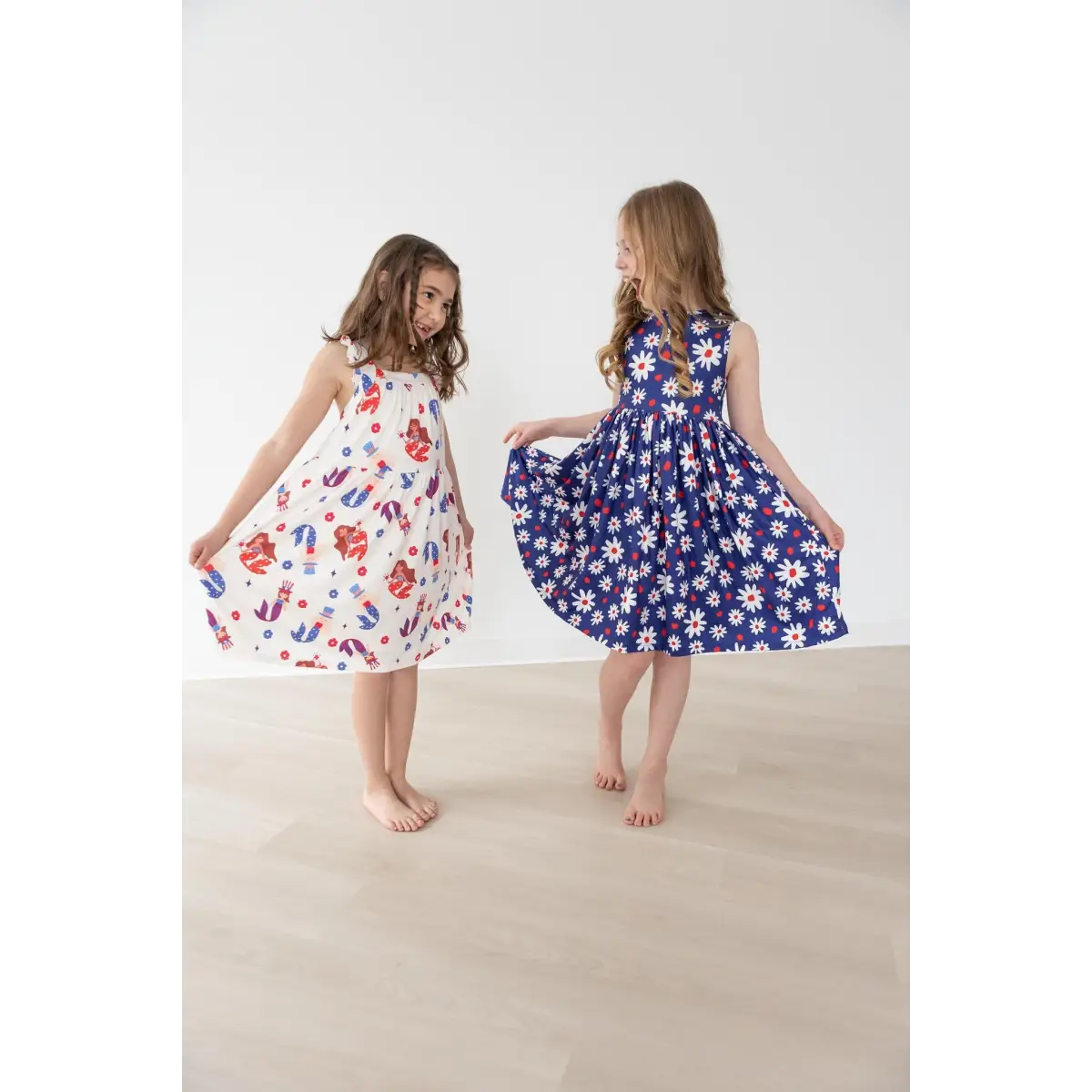 Tank Twirl Dress - Baby You’re a Firework - Patriotic Floral - Mila & Rose ®
