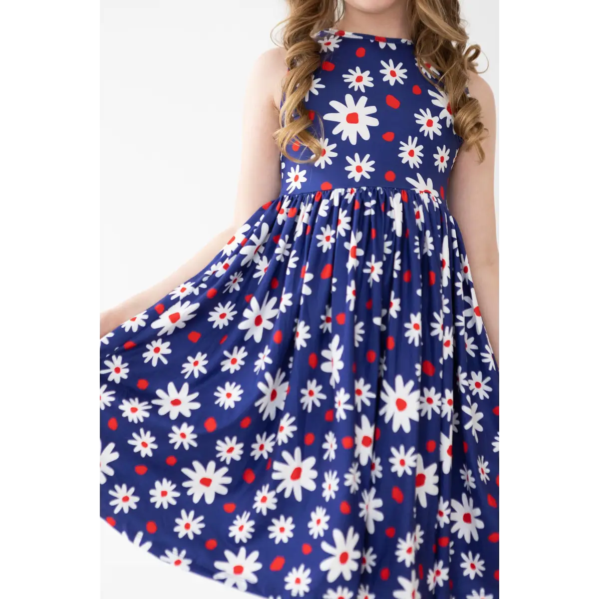 Tank Twirl Dress - Baby You’re a Firework - Patriotic Floral - Mila & Rose ®