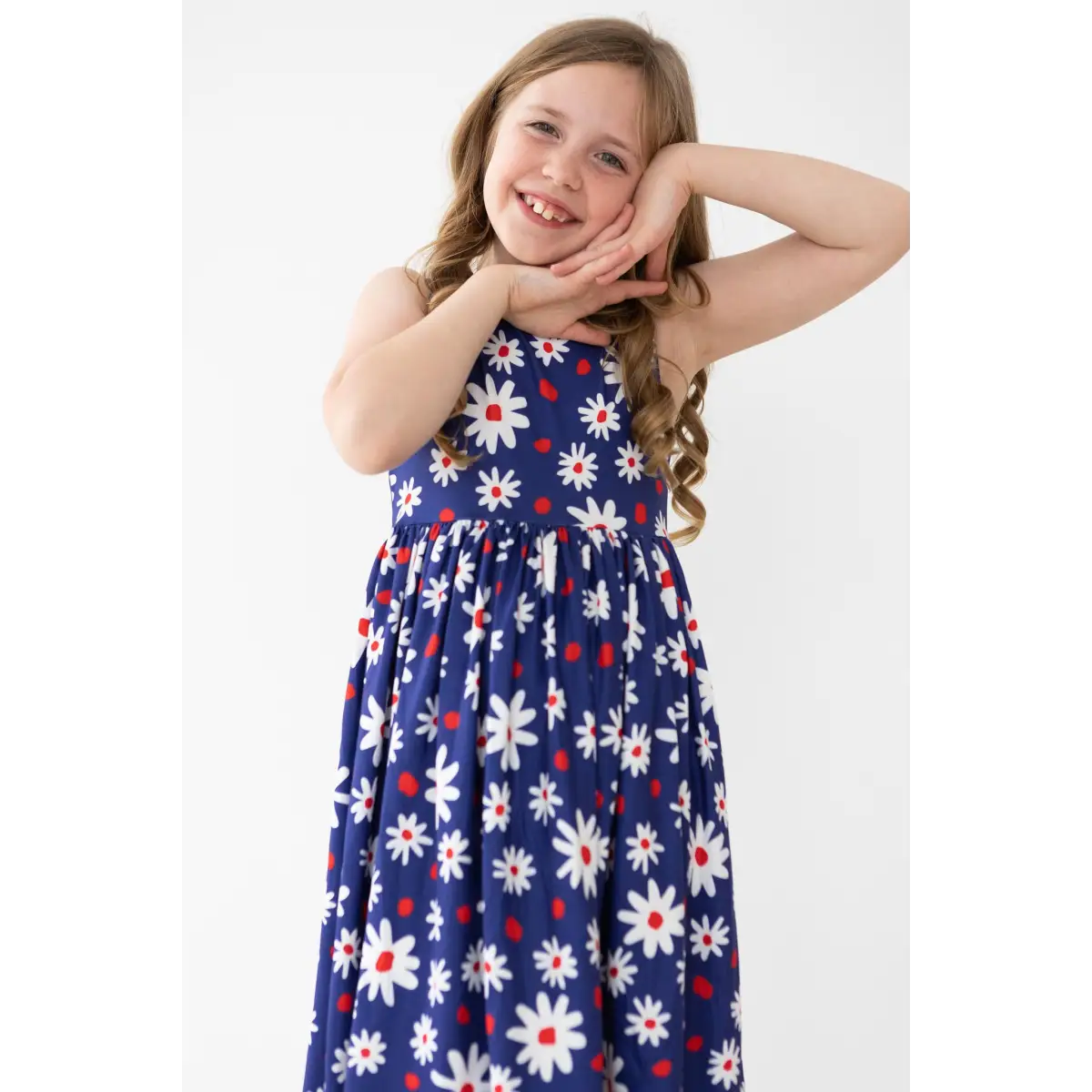 Tank Twirl Dress - Baby You’re a Firework - Patriotic Floral - Mila & Rose ®