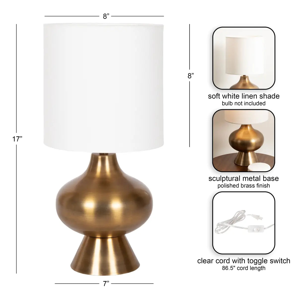 Bahira Modern Tabletop Lamp - kateandlaurel