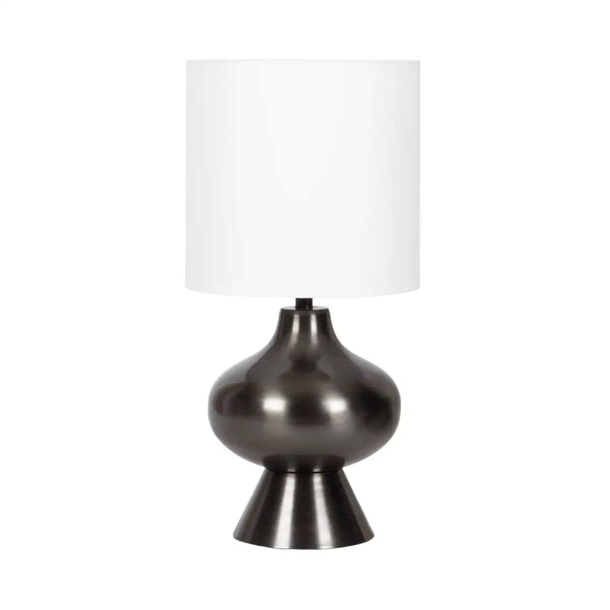 Bahira Modern Tabletop Lamp - Pewter - kateandlaurel