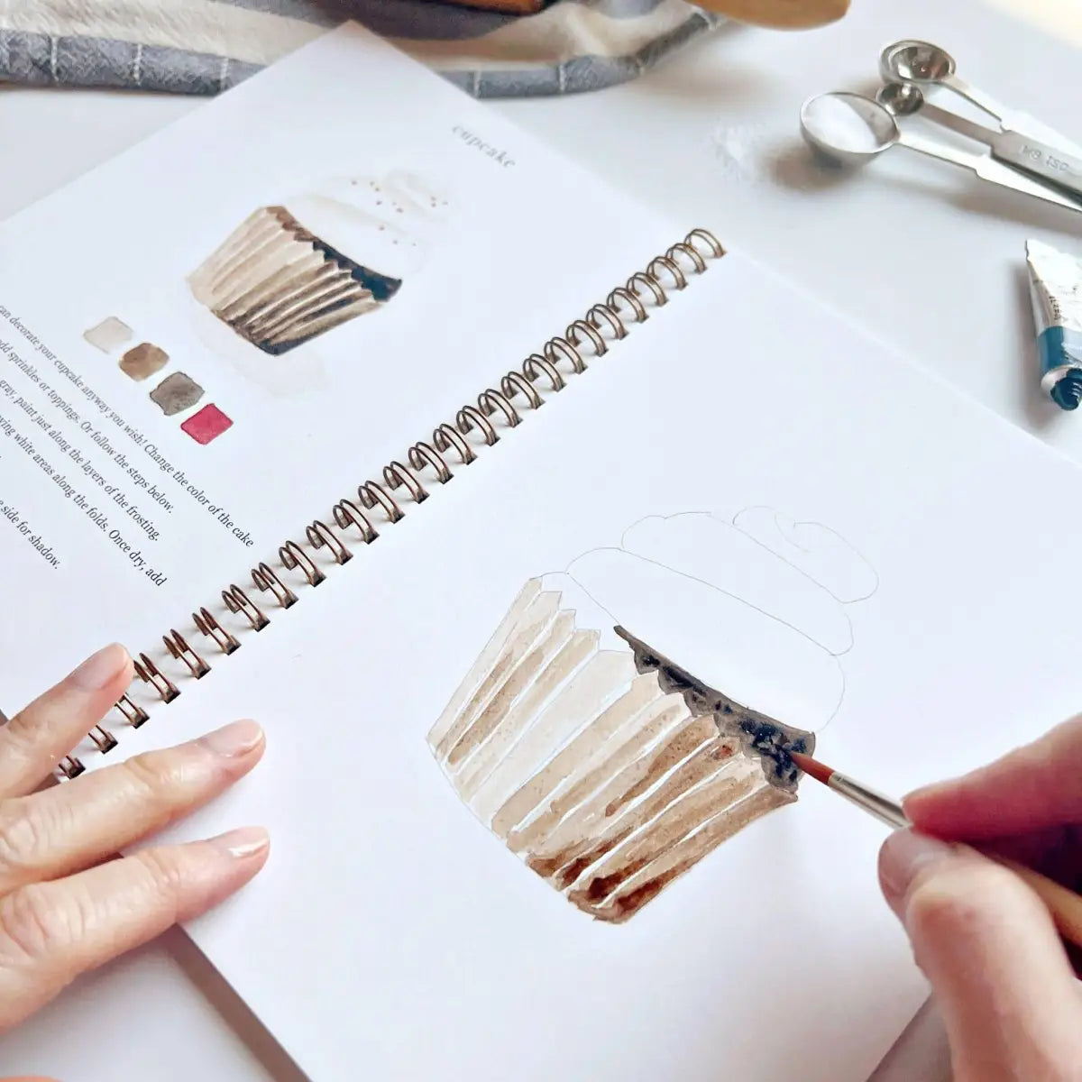 Watercolor Workbook - Baking - Emily Lex - emily lex studio