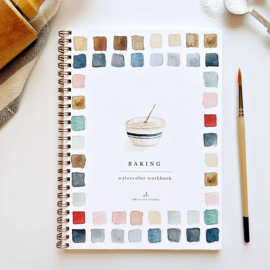 Watercolor Workbook - Baking - Emily Lex - emily lex studio